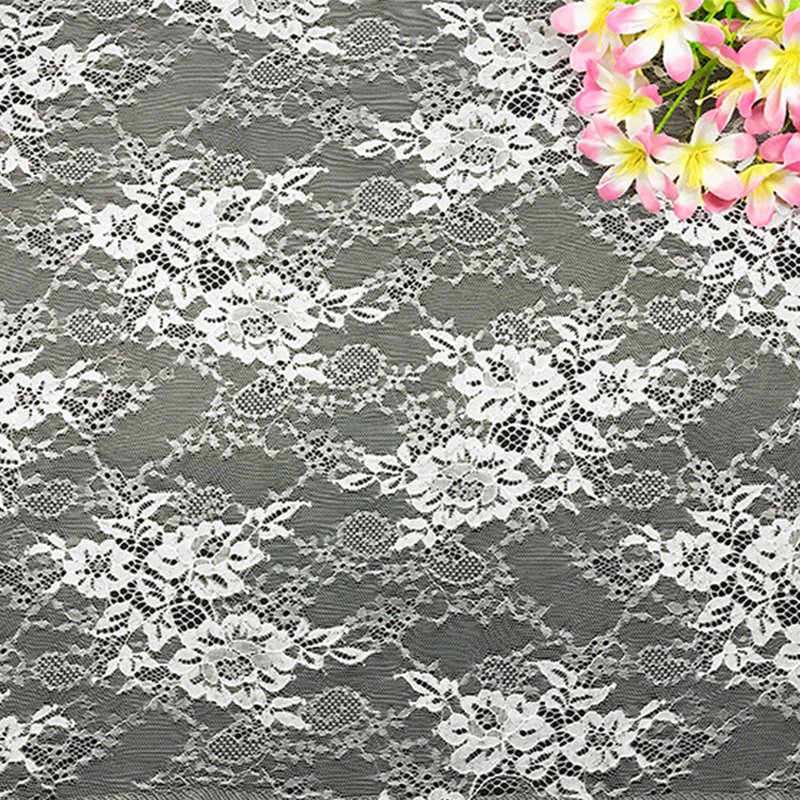 Eyelash Cutwork Nylon Lace Fabric for Women's Wear Wholesale Supplier 2